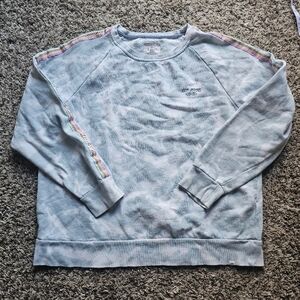 RIP CURL sky tie dye Pastel Stripe sleeves surf cotton blend Sweatshirt size M‎